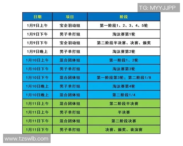 羽毛球顶级赛事参赛选手状态及赛程安排